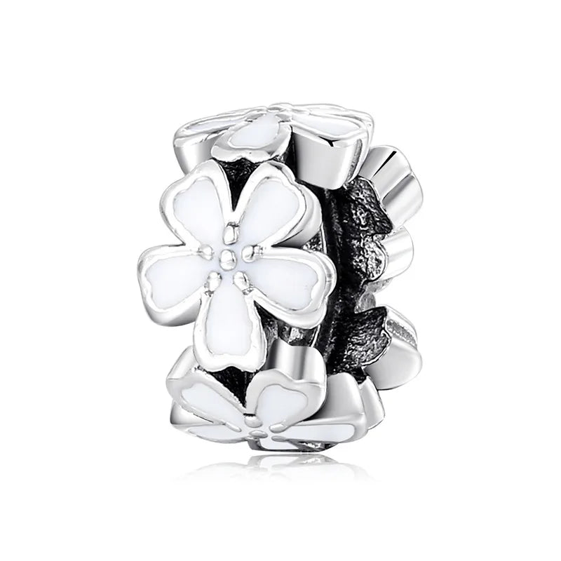 Charm Flor - Plata Ley .925
