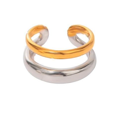 Anillo Estilo Clásico, Abierto, Ajustable – Acero Inoxidable 304