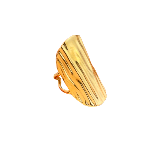 Anillo Estilo Naturaleza Dorada