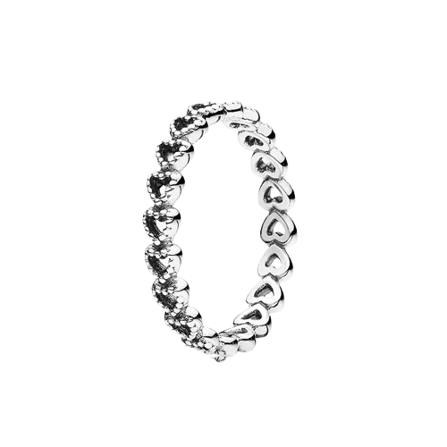 Anillo en Plata .925 – Estilo Corazones, Ideal para Uso Diario