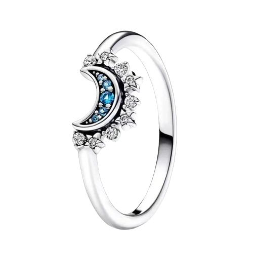 Anillo en Plata .925 – Estilo Luna Azul