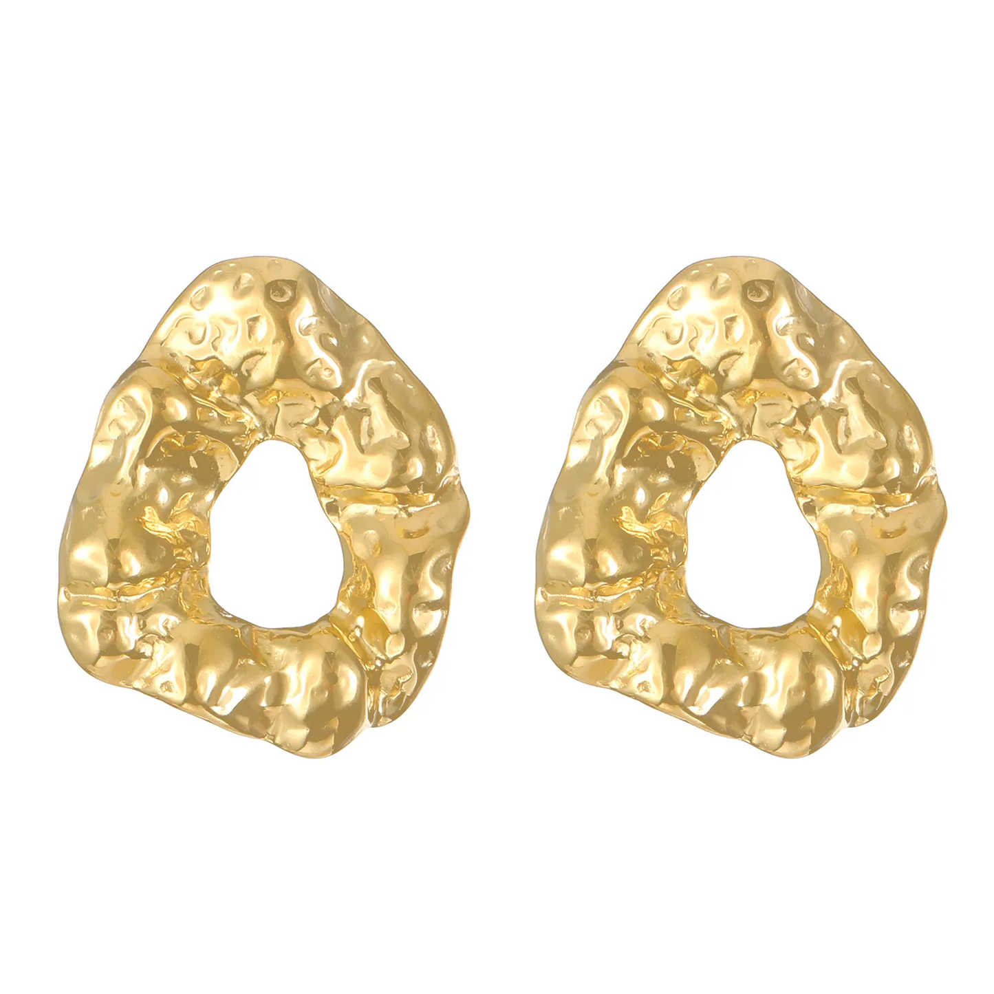 Pendientes Vintage  Acero Titanio Chapado en Oro