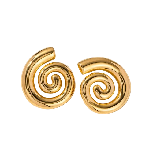 Pendientes Vintage de Acero Inoxidable 304 – Enchapados en Oro de 18K