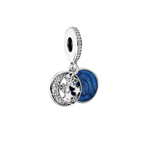 Charm Luna Azul – Plata de Ley .925
