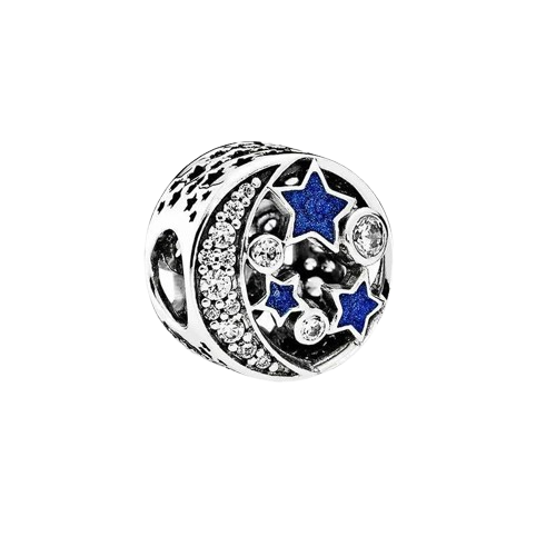 Charm en Plata de Ley .925 – Accesorios Luna y Estrellas