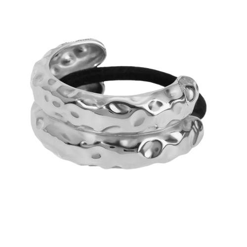 Liga para el Cabello Textura Rugosa– Estilo Casual en Acero Inoxidable 304