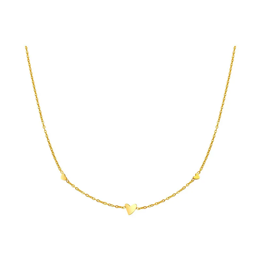 Collar de Acero Inoxidable 304 Chapado en Oro 18K