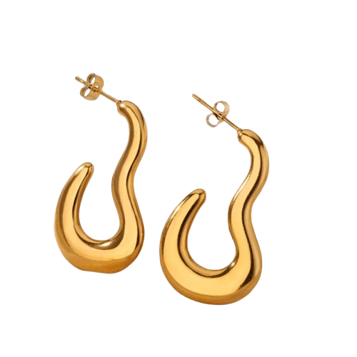 Pendientes Vintage de Mariposa – Acero Inoxidable 304 con Diseño Geométrico Elegante