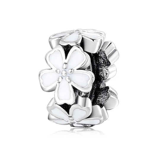 Charm Flor - Plata Ley .925