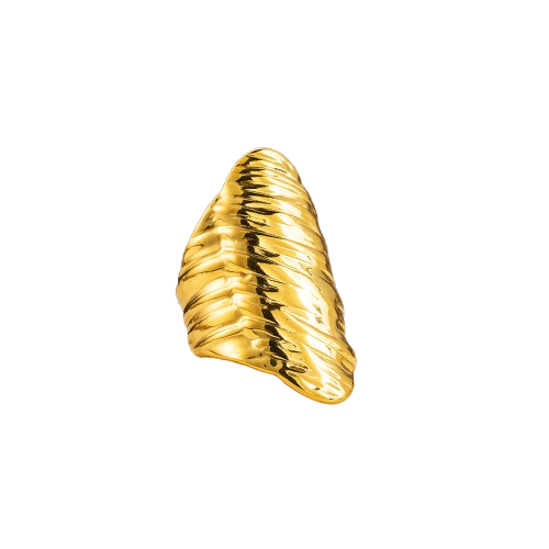 Anillo Estilo Caracol Dorado