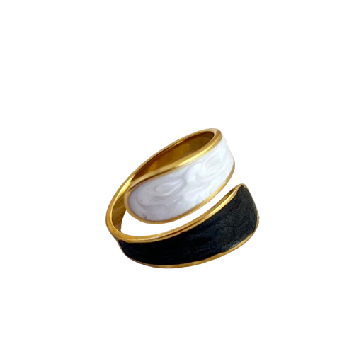 Anillo Estilo yin-yang de Lujo