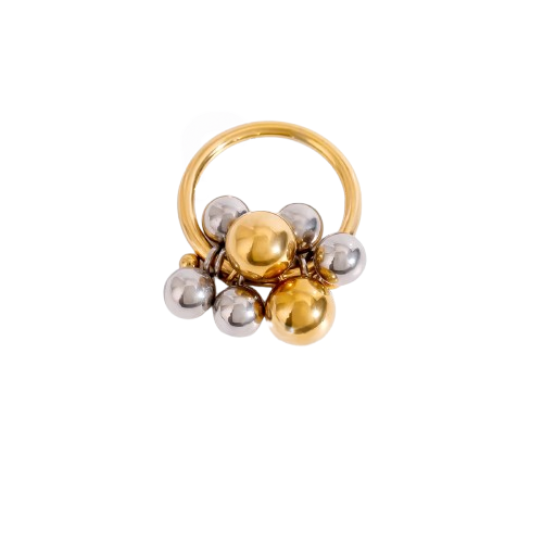 Anillo Estilo Ramo de Esferas