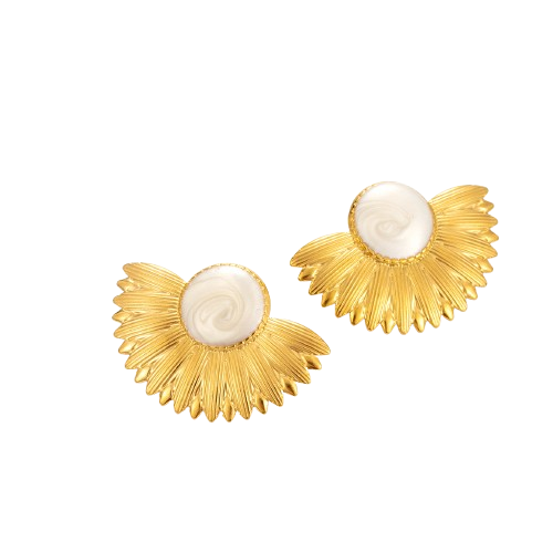 Aretes Con Estilo francés en estrella