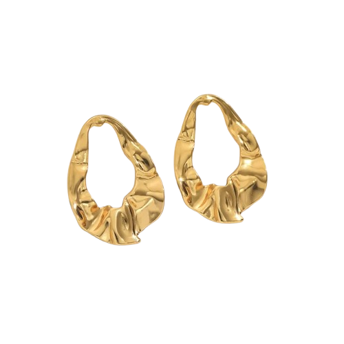 Pendientes Geométricos Elegantes – Acero Inoxidable 304 con Oro Imitación.